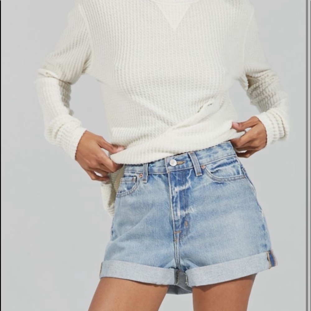 High waist mom shorts